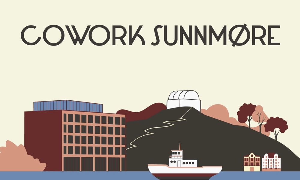 Cowork Sunnmøre. Illustrasjon av Ålesund by.
