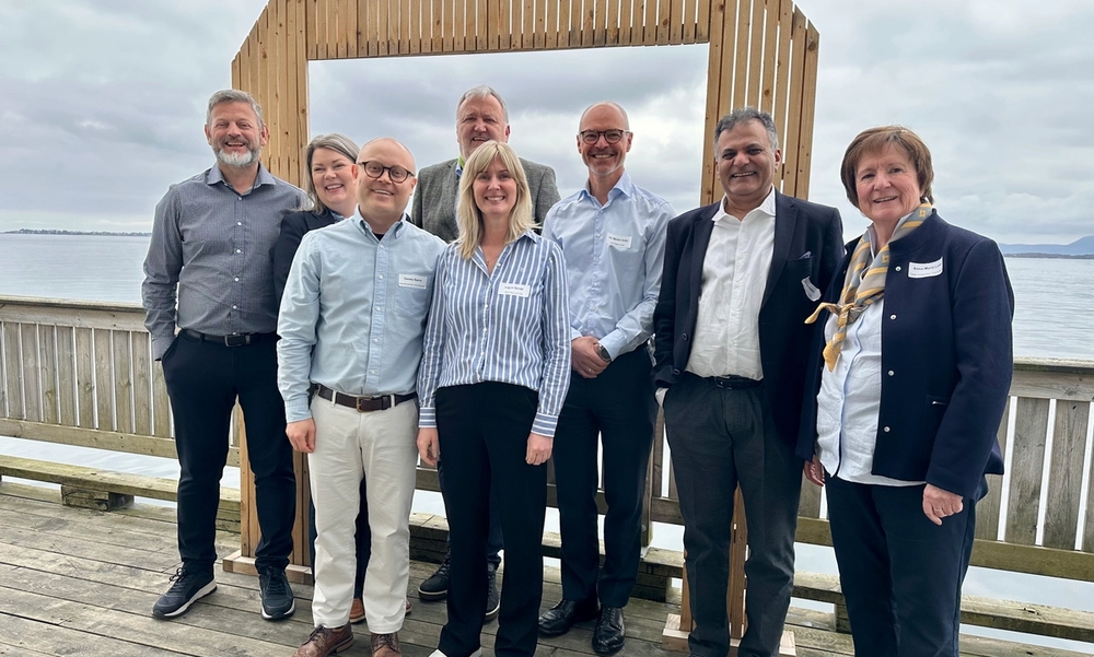 Fv: Nils Erik Bjørkedal, Logistikkforeningen M&R, Sandra Dögg Guðlaugsdóttir, Jets Vacuum AS, Tommy Sperre, Næringsforeninga, Ingvill Sande, Jets Vacuum AS, Dag-Morten Årvik, Posten Bring AS, Jan Martin Holst, DNB, Ayyaz Akhtar, DNB og Anna Maria Lund, Oslo Chamber of Commerce