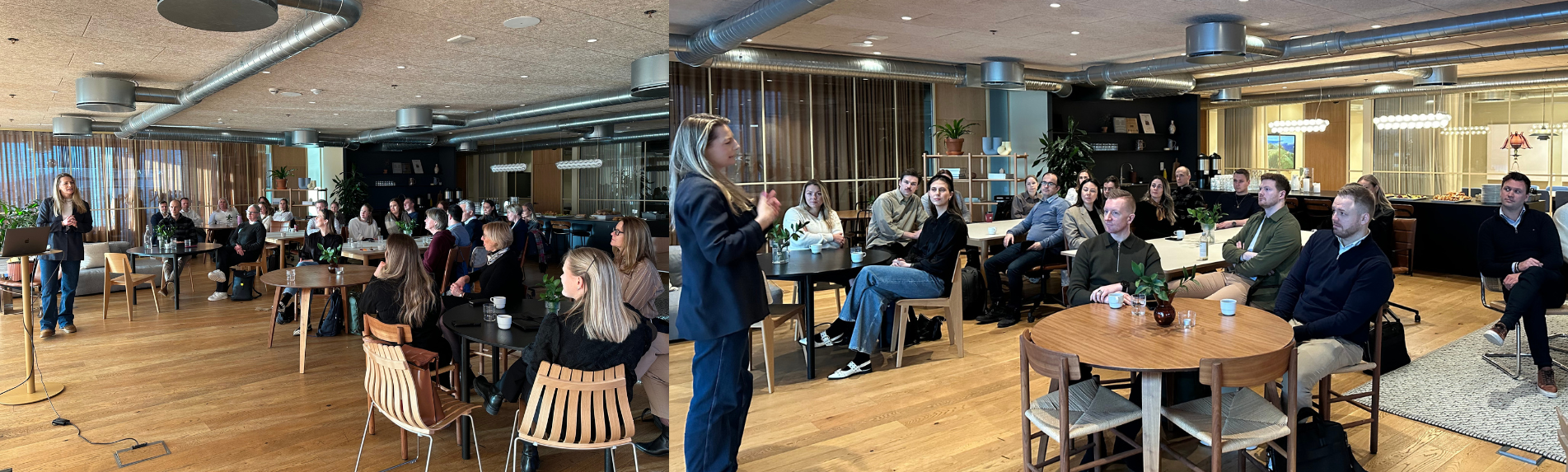 Mennesker lytter til foredragsholder