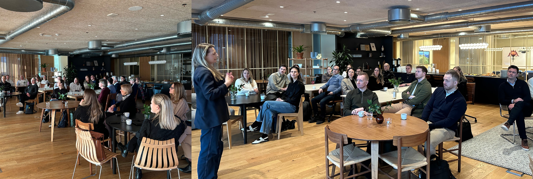 Mennesker lytter til foredragsholder