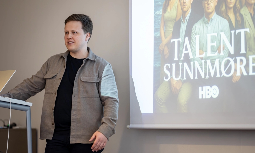 Atle Remmereit holder innlegg på Talent Sunnmøre samling 5, 2025