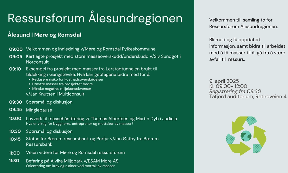 Program for Ålesund ressursforum