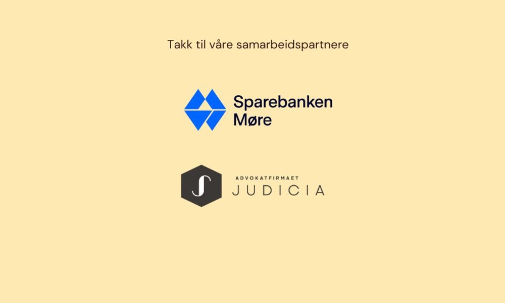 Logo for Sparebanken Møre og advokatkontoret Judicia