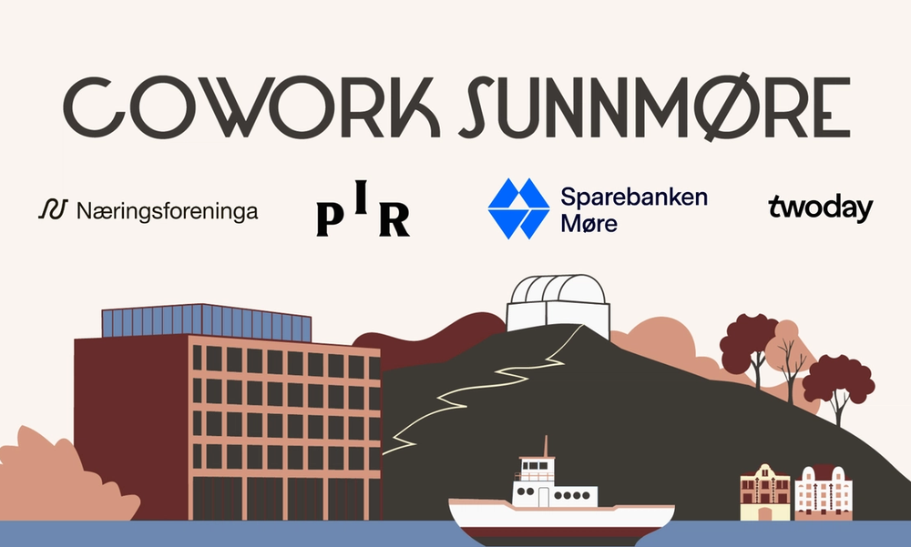 Cowork Sunnmøre. Illustrasjon av Ålesund by.