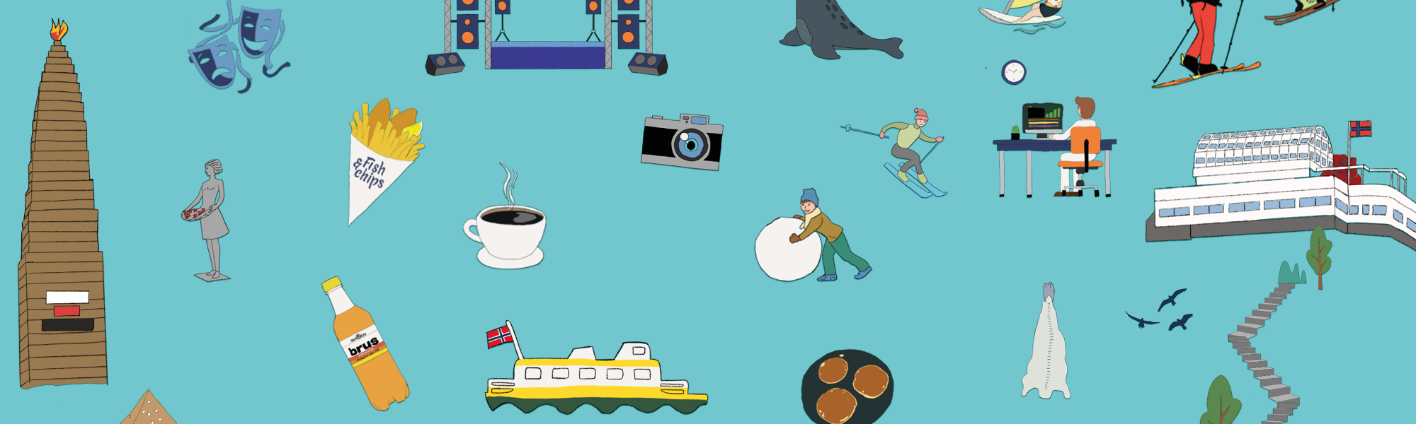 Grafisk banner for Bli med hit!