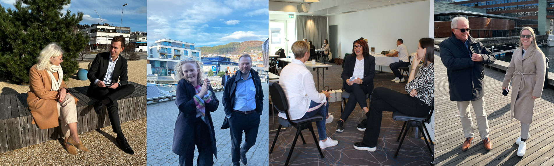 Collage av mentorsituasjoner