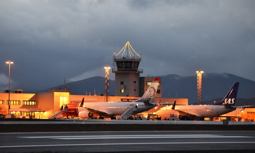 Julestemning på Ålesund Lufthavn Vigra.