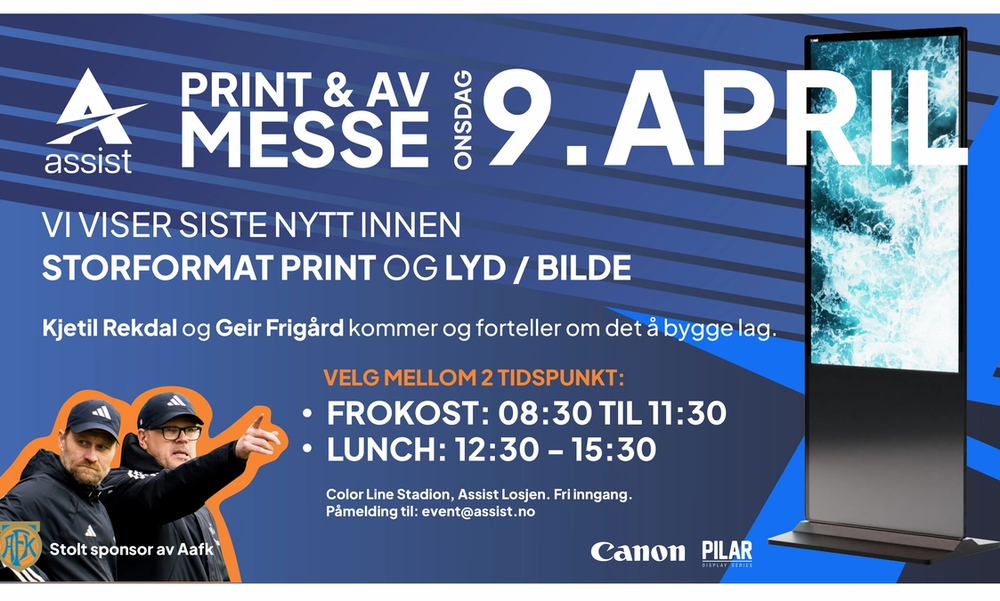 Assist Print & AV-messe promobilde