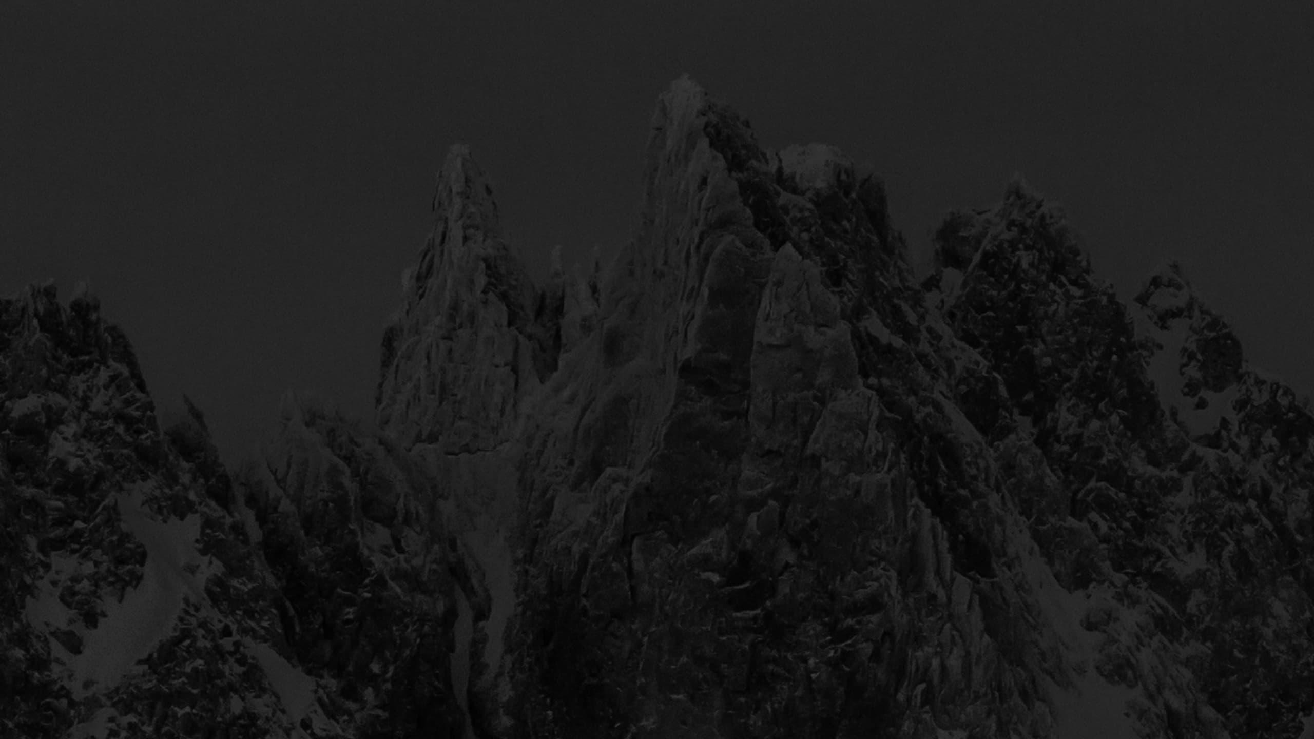 darkened image of mountains