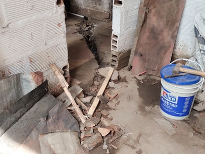 Cocina antes del mejoramiento