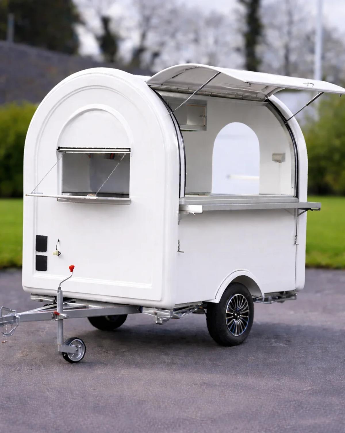 Remorque food truck S-165 en blanc