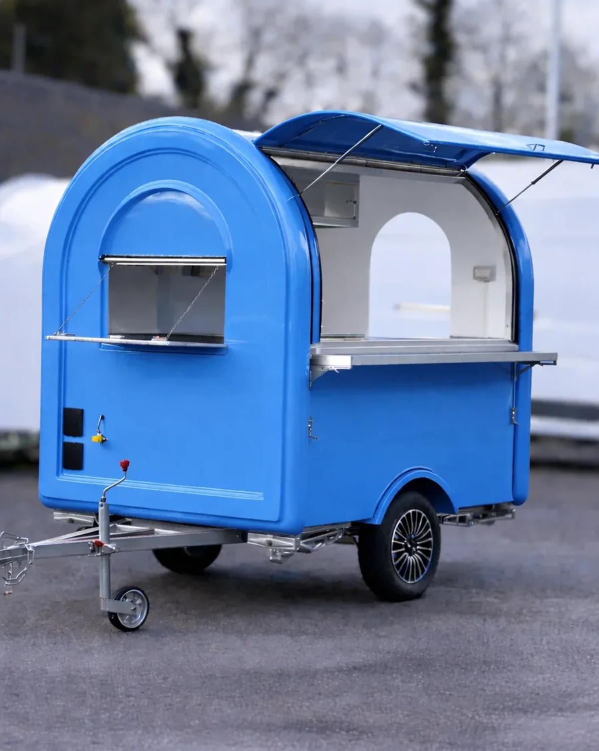 Remorque food truck S-165 en bleu