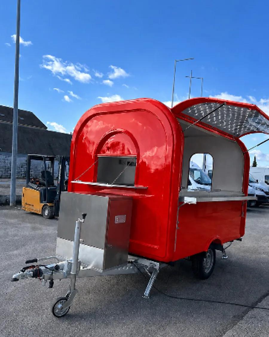 Remorque food truck L-280 en rouge