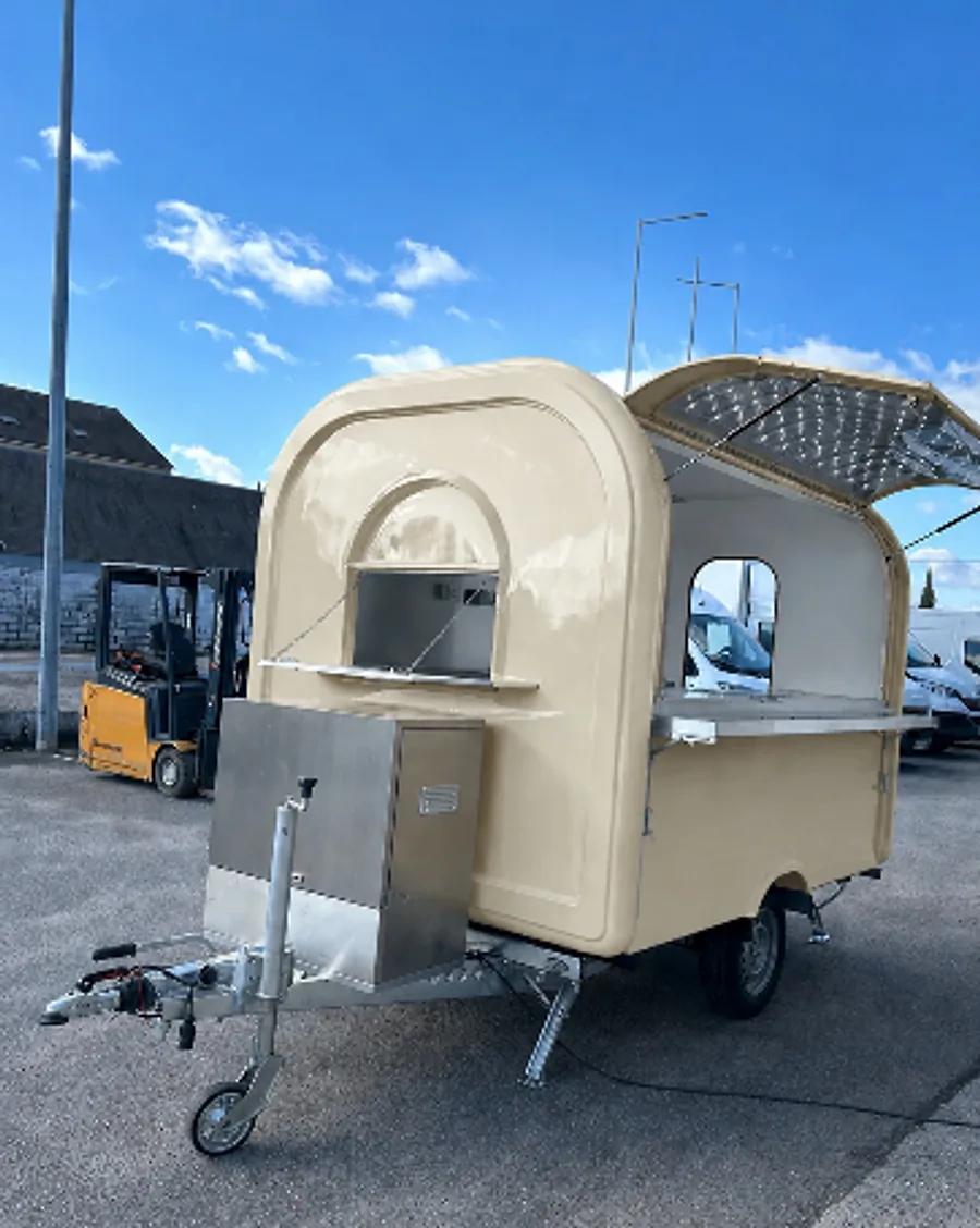 Remorque food truck L-280 en crème