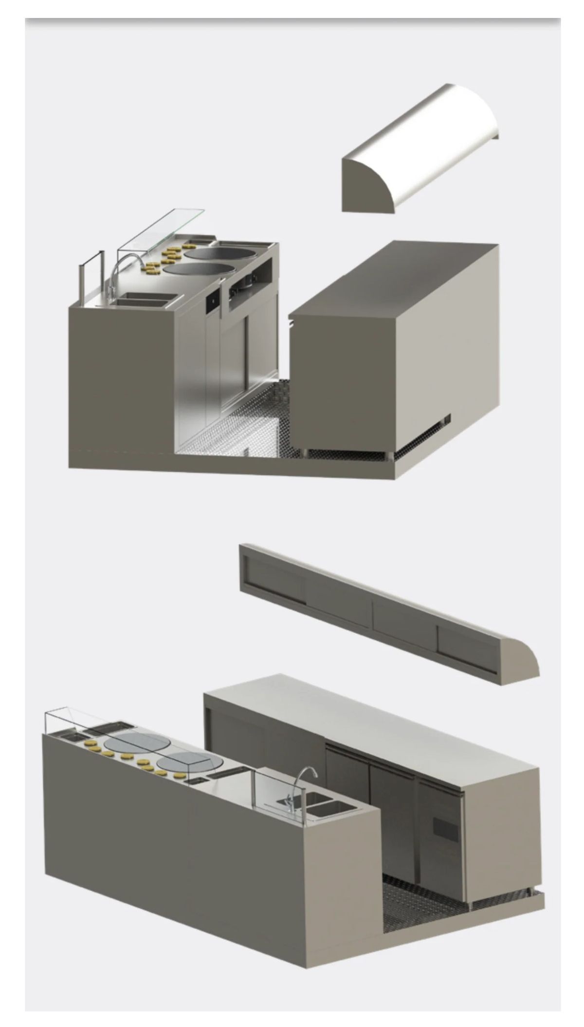 Plan 3D pour remorque crêpières