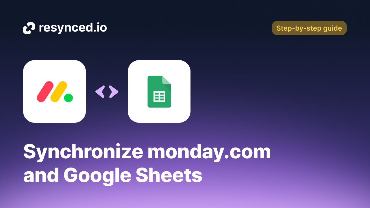 How to synchronize monday.com board and Google Sheets spreadsheet ...