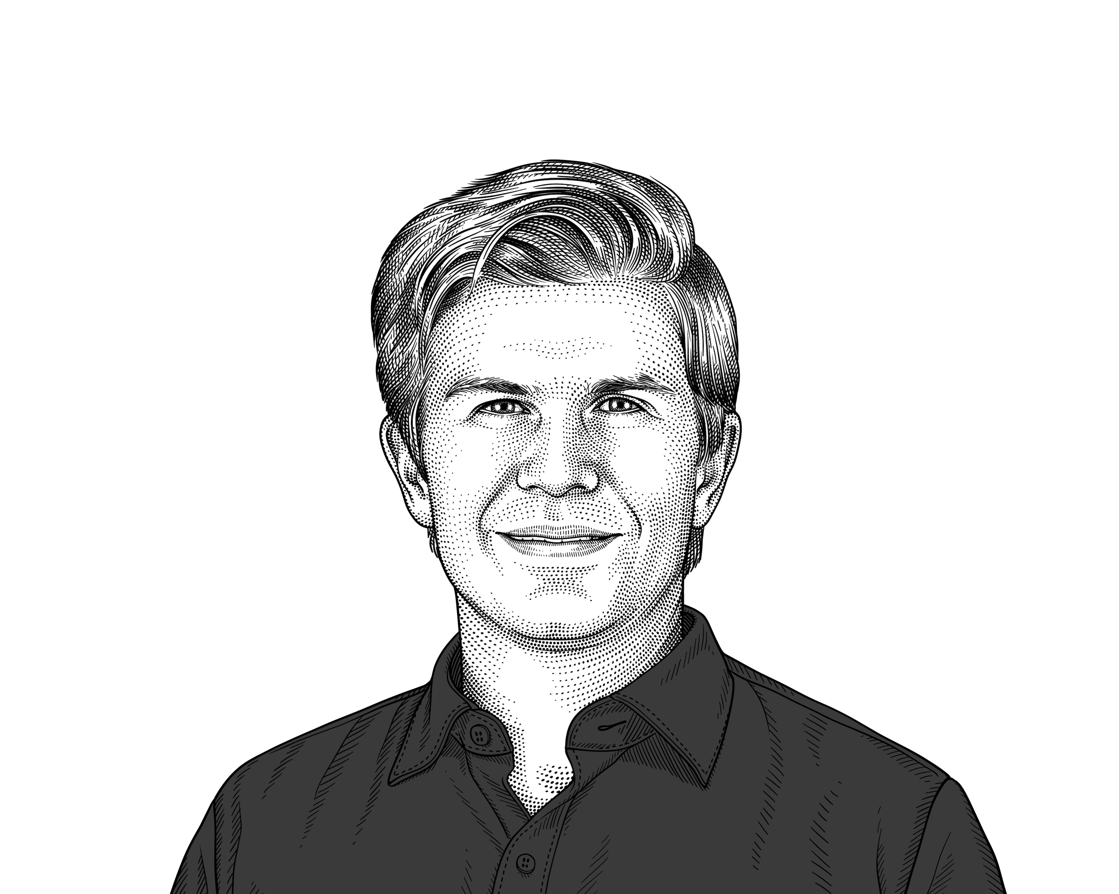 Carlos Pelayo's headshot drawing