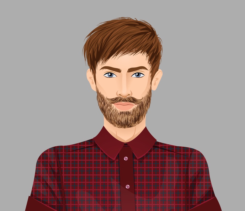 Drawing of the buyer persona Steve.