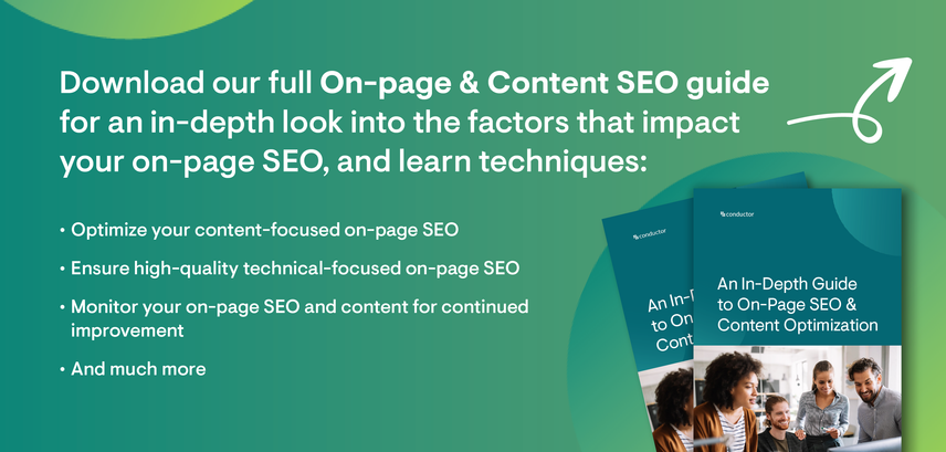 CTA banner to download the full in-depth on-page SEO guide.