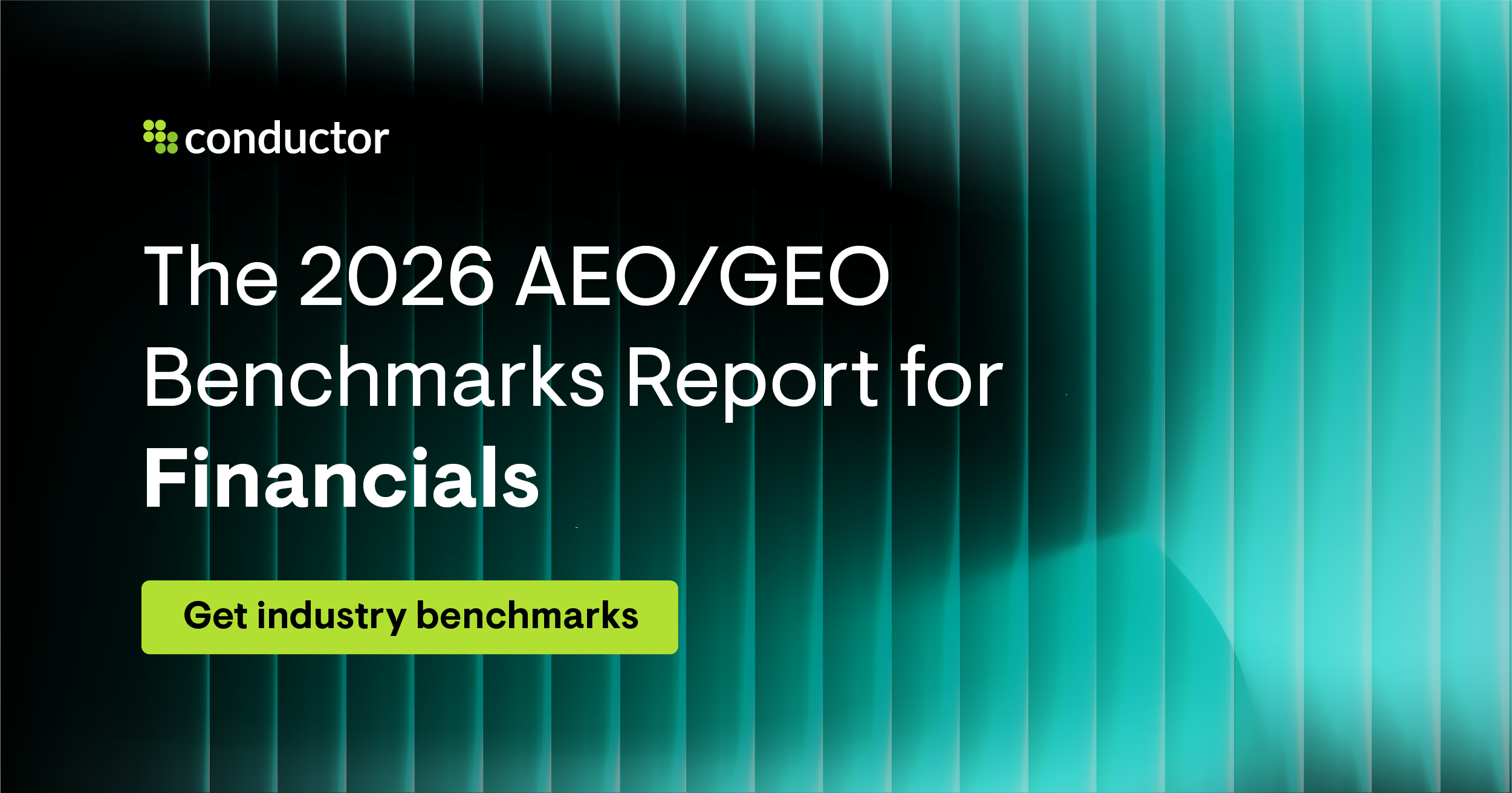 Financials Industry: 2026 AEO / GEO Benchmarks