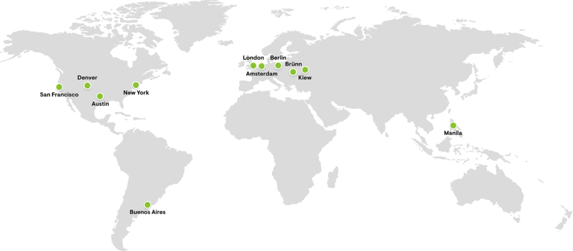 Global map of Conductor offices