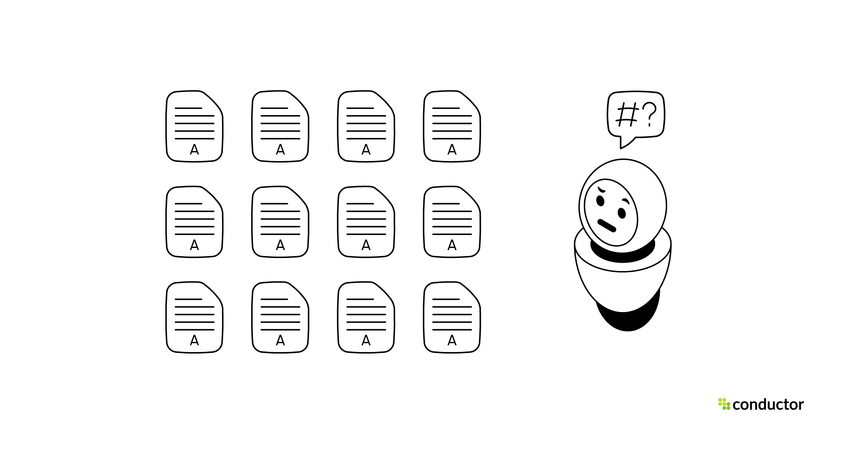 Search engine robots get confused by duplicate content.
