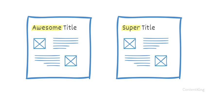 Duplicate content due to minor differences between landing pages.