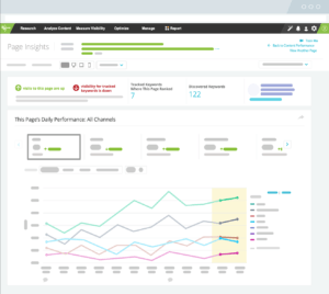 Conductor's Page Insight feature incorporating multi-channel content measurement