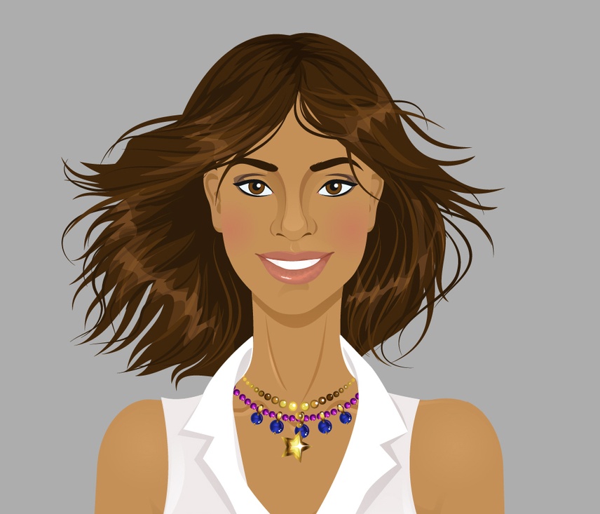 Drawing of the buyer persona, Lucy.