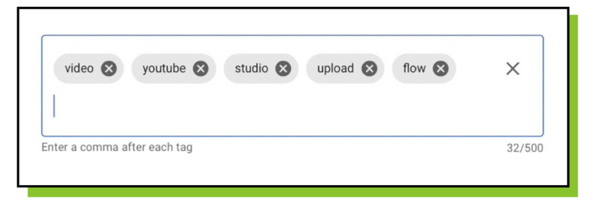 YouTube tags