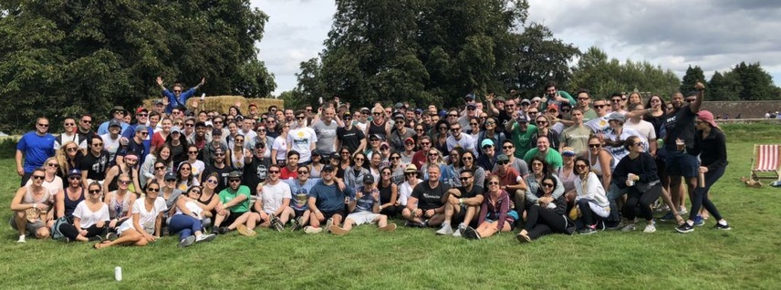The whole Conductor team together at WeWork Summer Camp