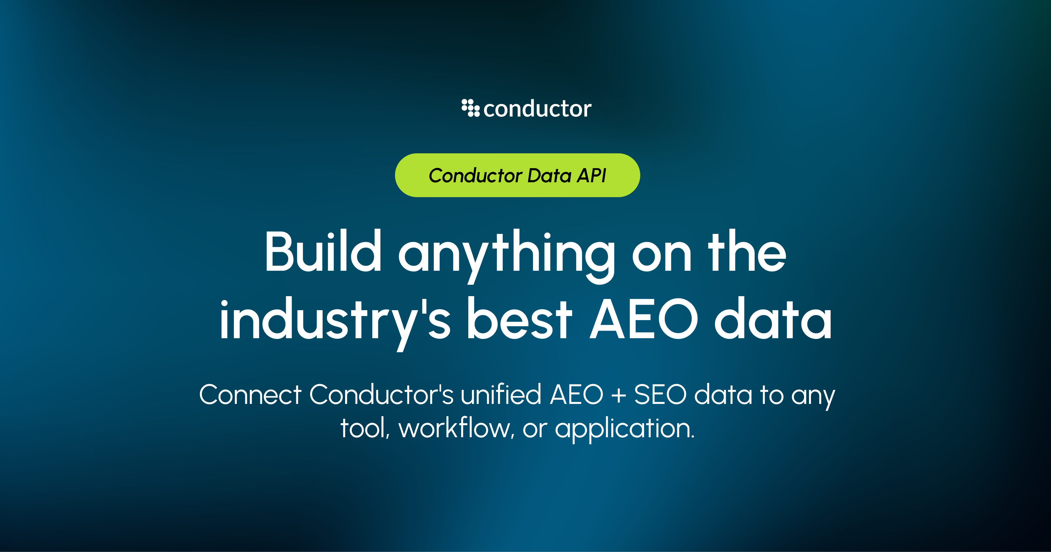 Enterprise AEO Data API | Conductor