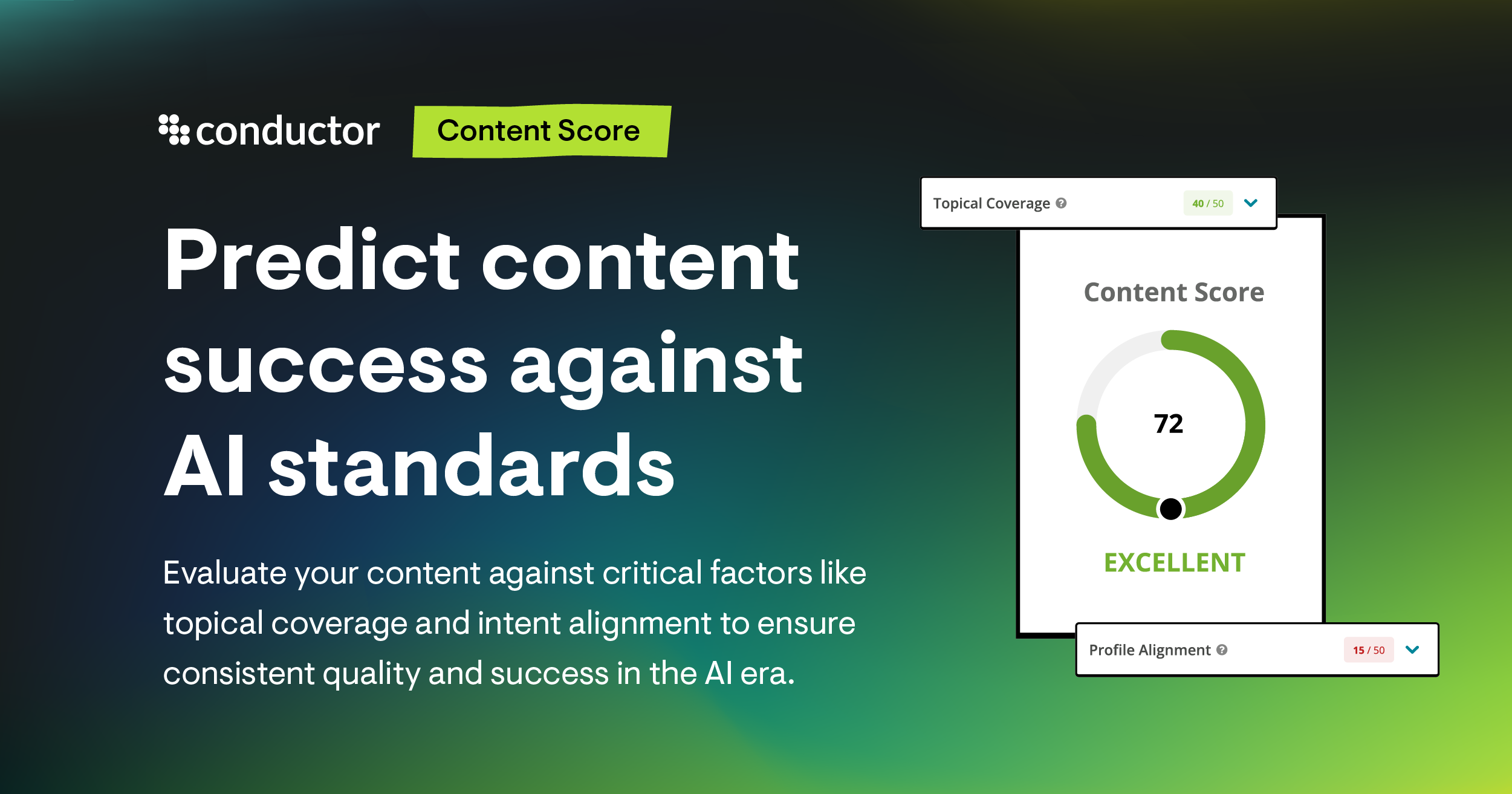 Content Score | Conductor Features