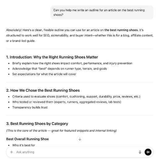 ChatGPT UI screenshot