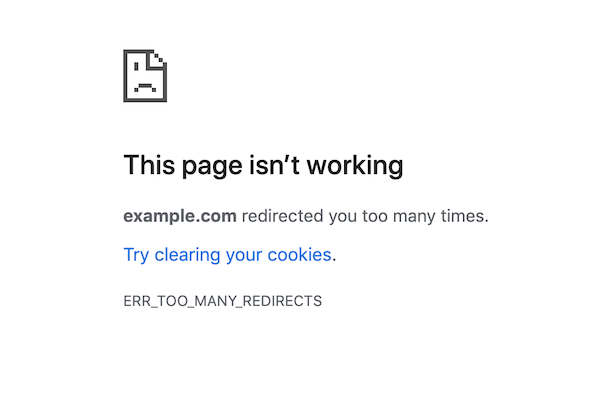 Redirect loop