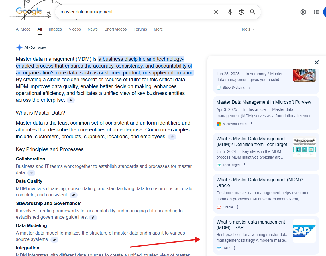 SAP cited in Google’s AI Overviews