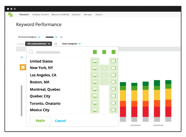 Advanced Rollup Reporting feature in Conductor's SEO Platform