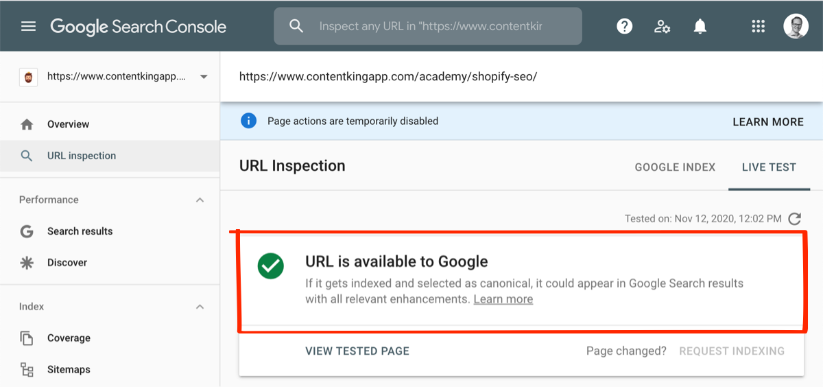 Url Inspection Google Search Console URL Inspection Tool: Ultimate Guide