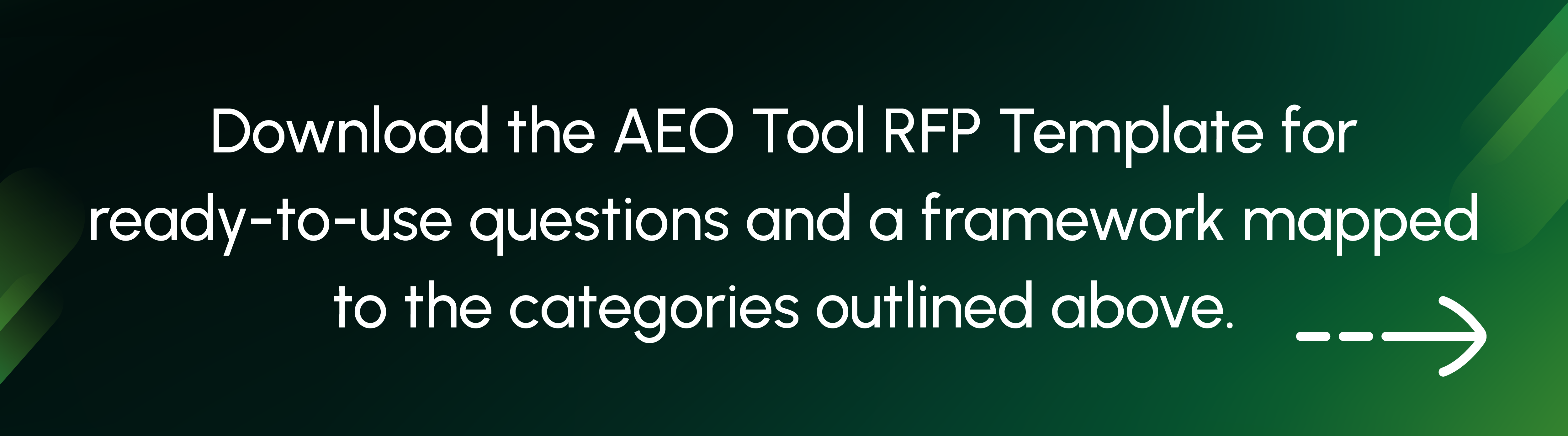 Call-to-action highlighting the benefits of downloading Conductor's AEO tool RFP template