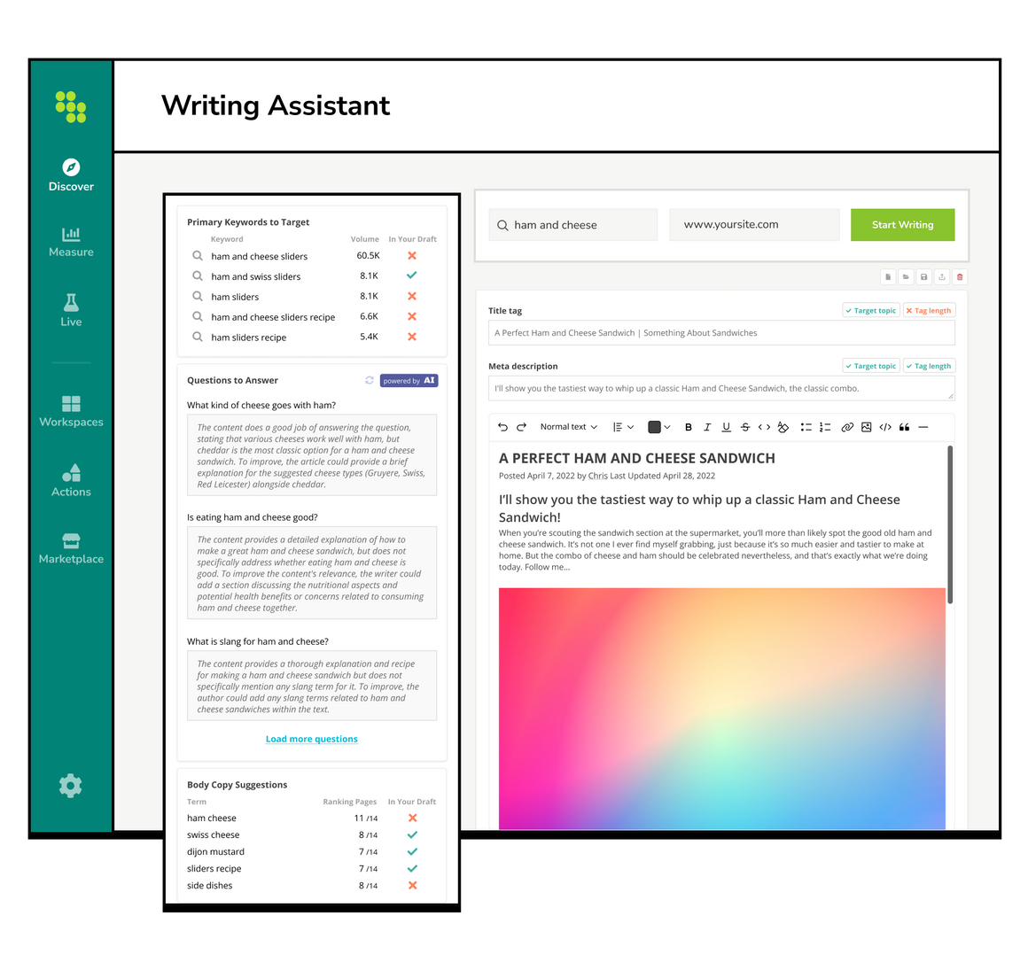 Writing Assistant | Conductor Features