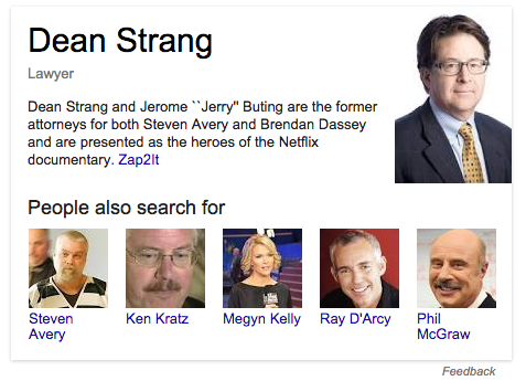 Example of a Knowledge Graph from the 2012 Google search update.