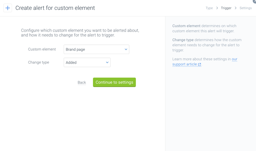 Notification for New Brand Pages