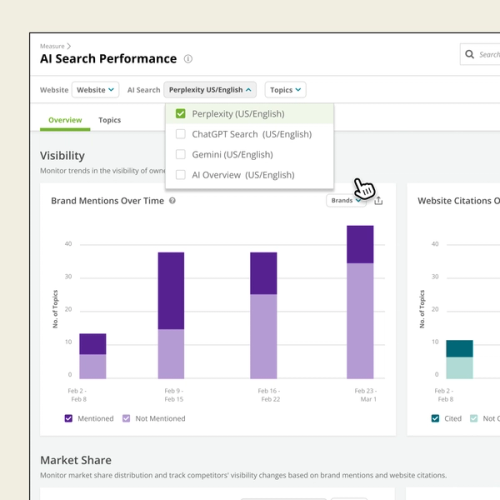 AI Search Performance product screenshot