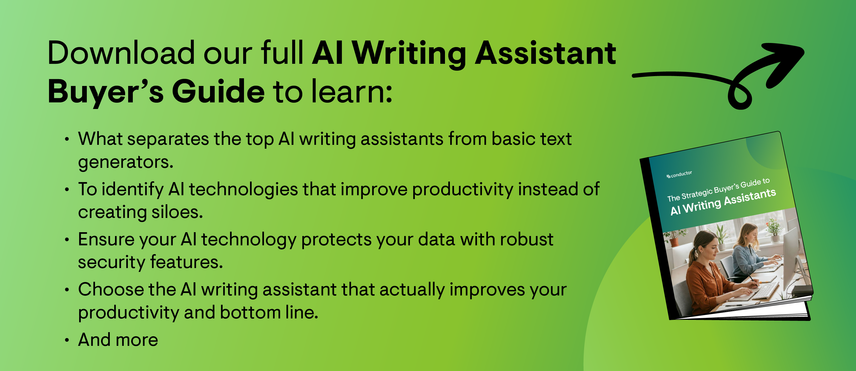 Ladet euch den vollständigen KI-Schreibassistenten-Leitfaden herunter.