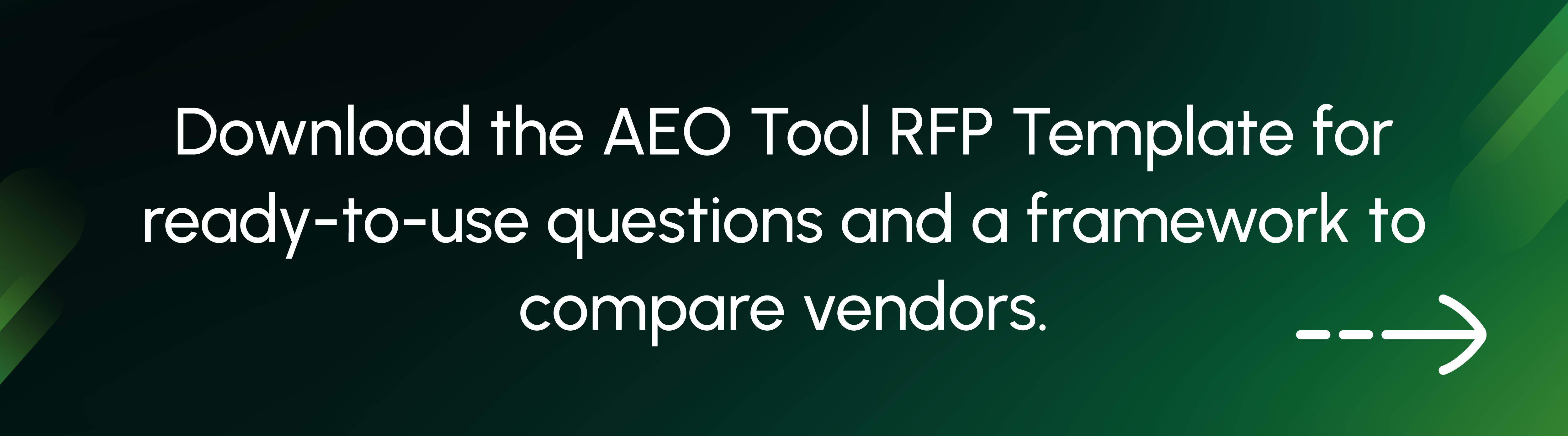 Graphic call-to-action telling readers the value of the downloadable AEO RFP template