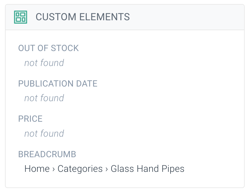 CWM Custom Element Extraction