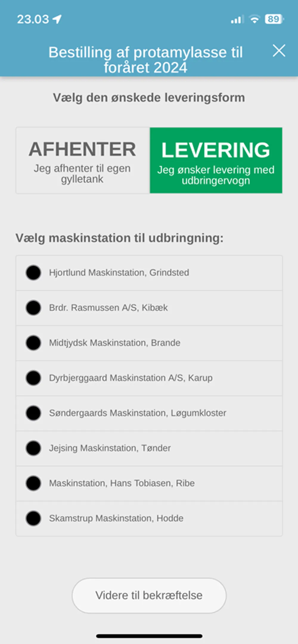 Anden runde protamylassebestilling til 2024 – ekstramængder