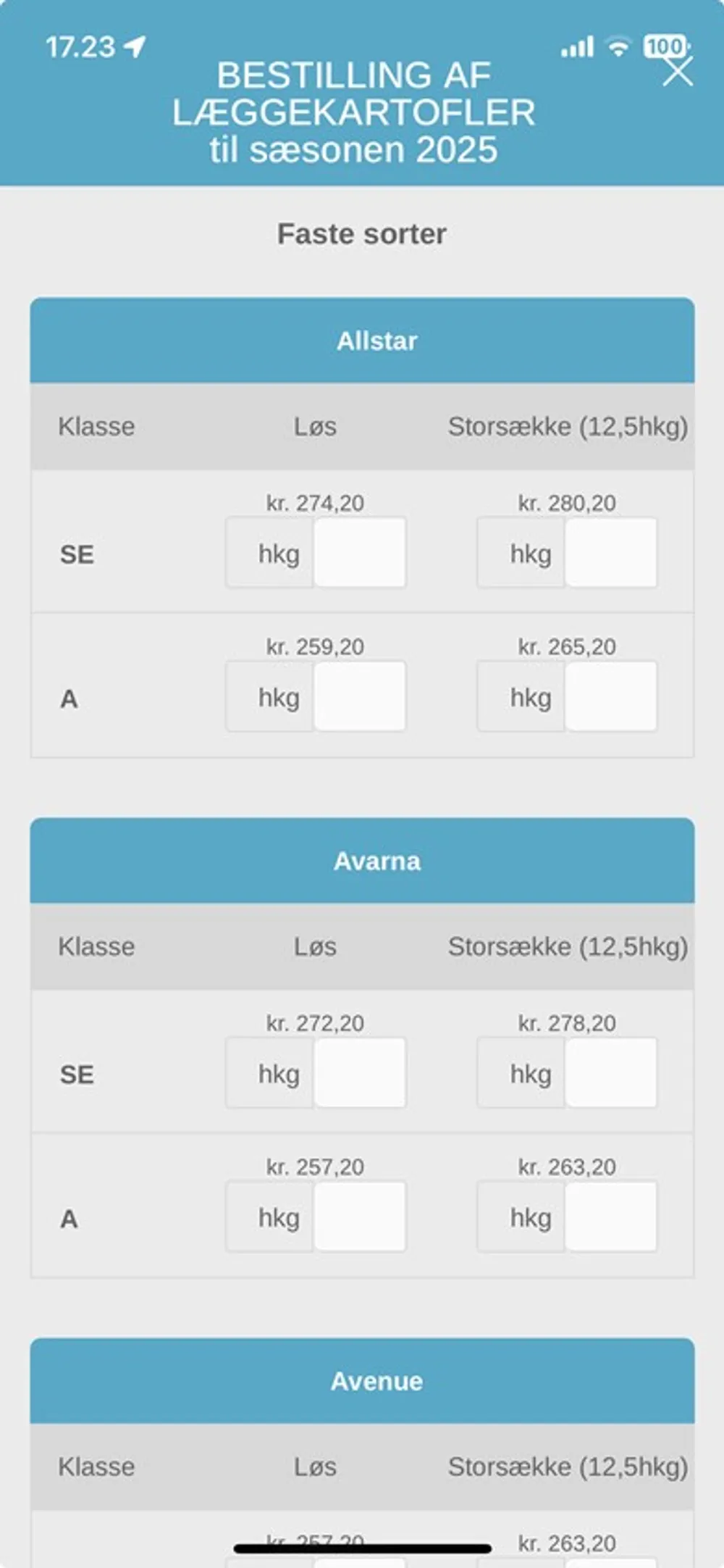 Bestil læggekartofler til 2025 med din smartphone