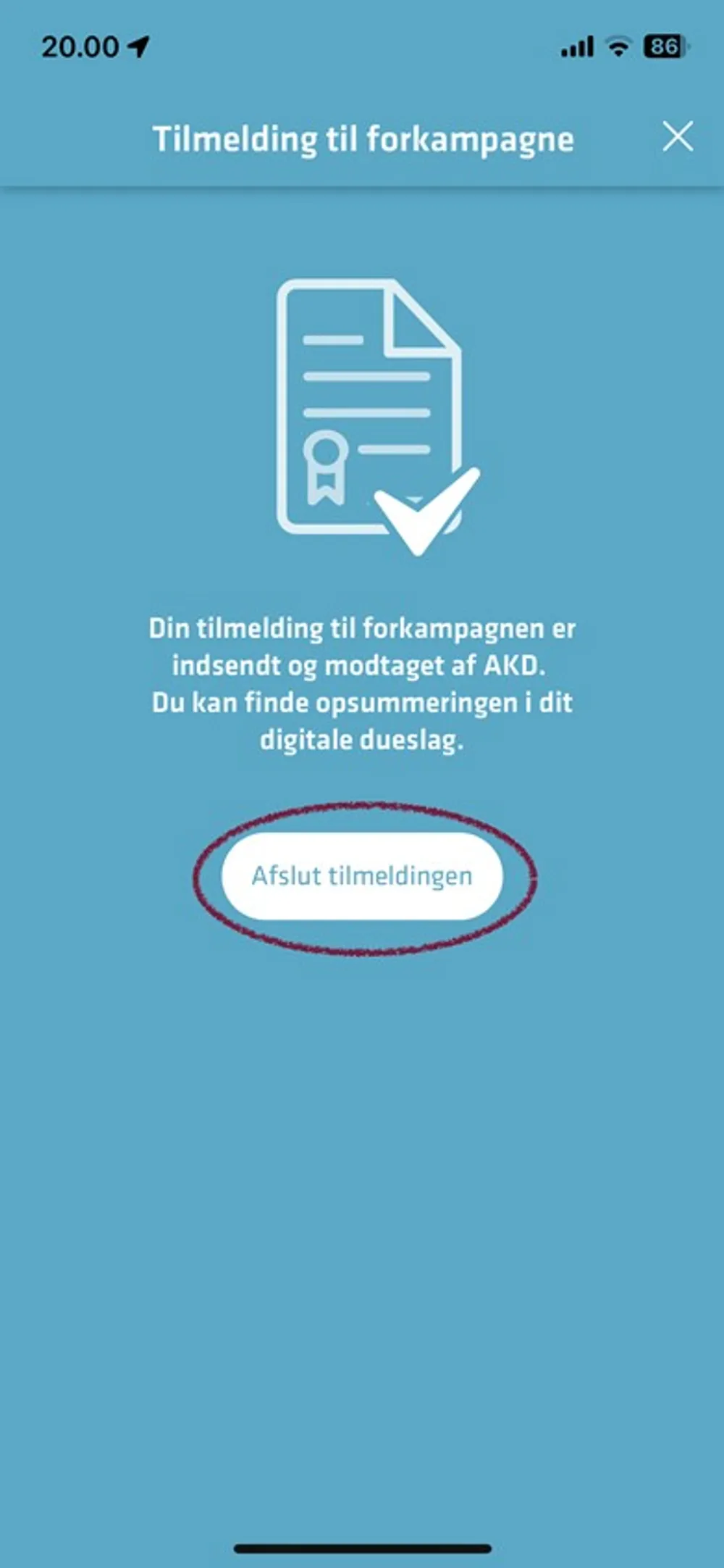 Forlænget tilmelding til forkampagnen 2023