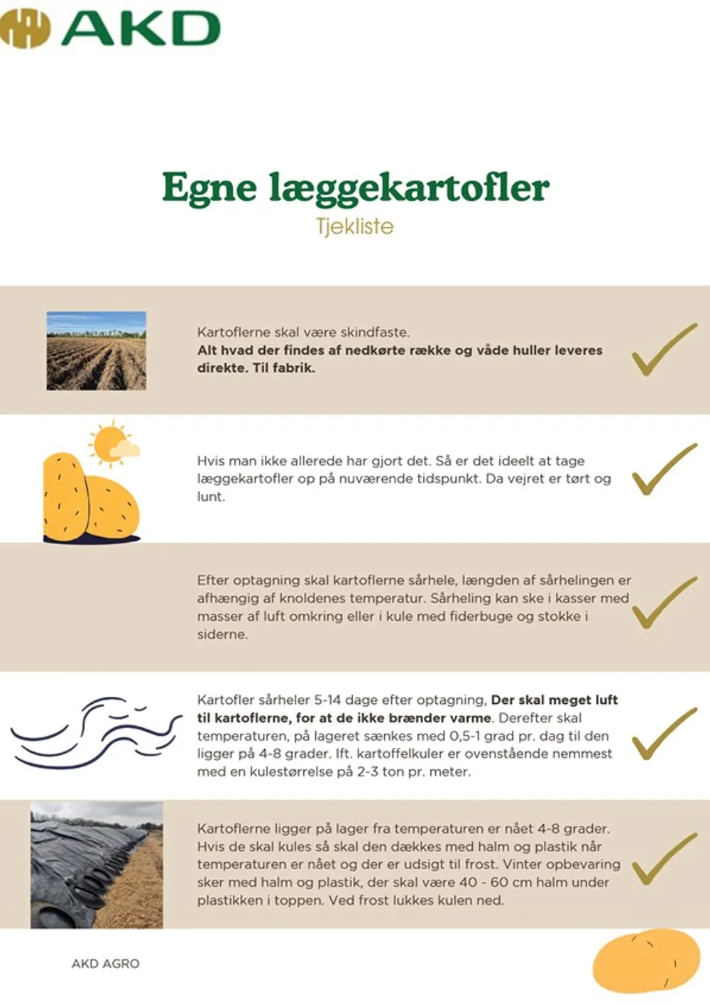 Håndtering af læggekartofler